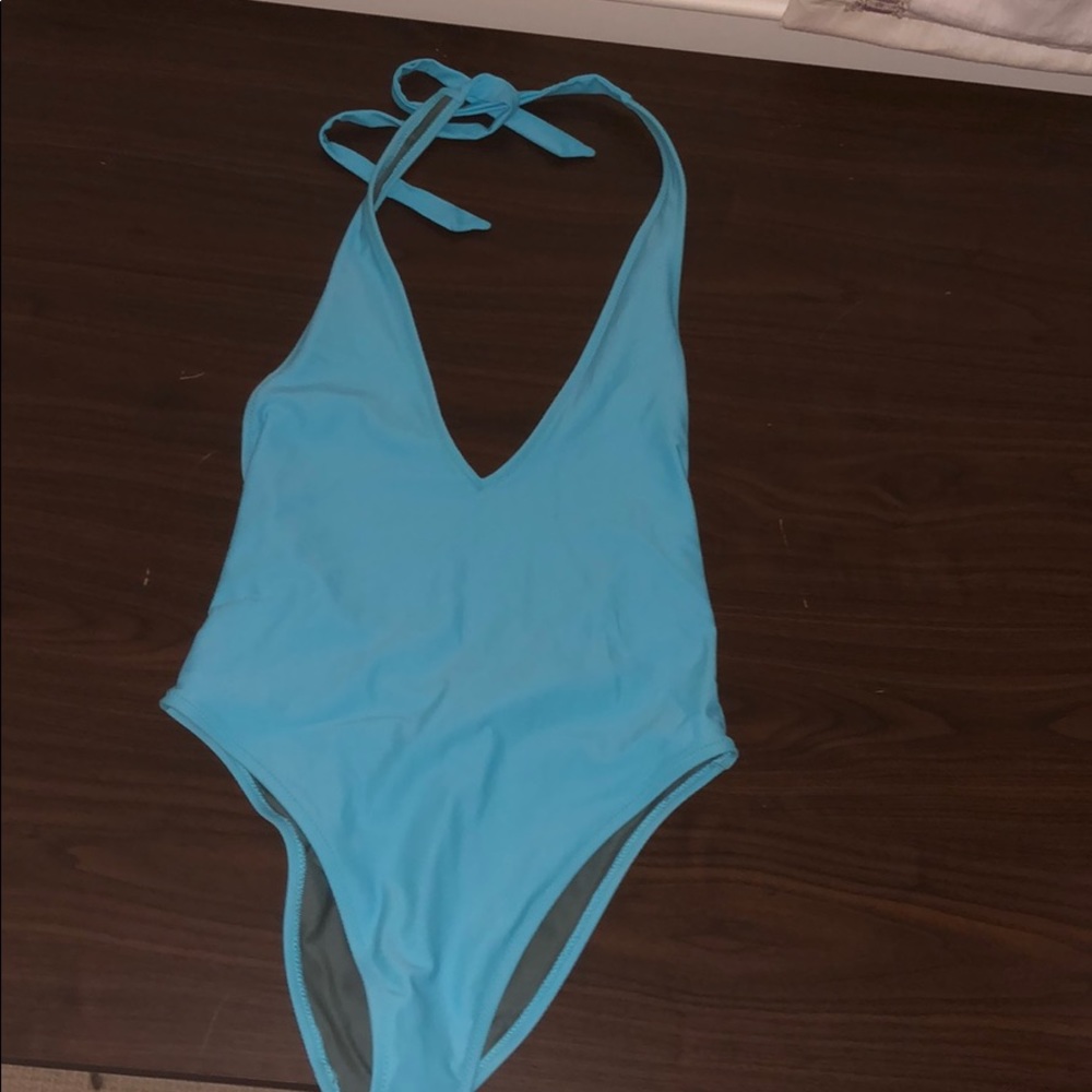 deep v-neck one peice